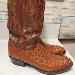 Brown Leather Cowboy Boots